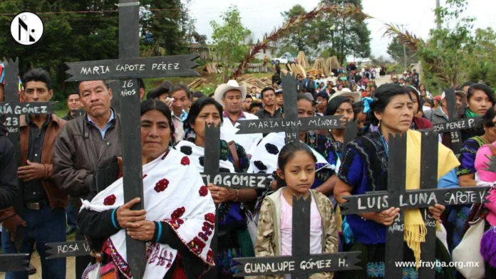 Victimas de la Masacre de Acteal - Comité Frayba Gobierno de AMLO en deuda histórica con los pueblos originarios