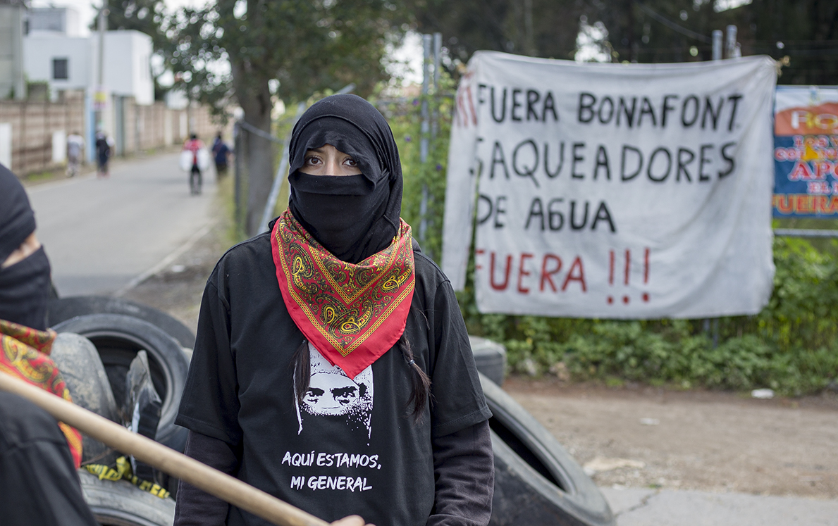 Pueblos Unidos clausuran pozo de empresa Bonafont