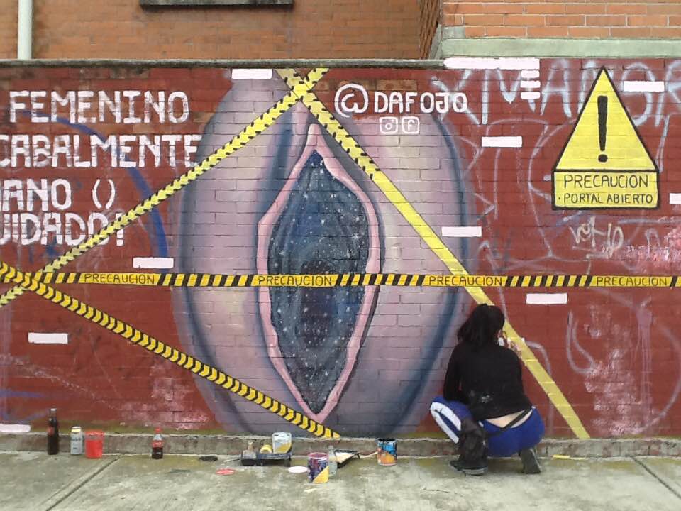 Espacio público e intervención de calle: mujeres en resistencia y grafiti antipatria ultural Femenil.