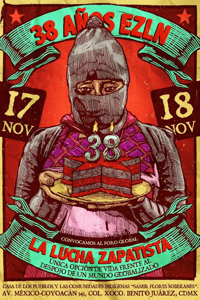 Comunidad Otomí en la CDMX convoca al foro global «La lucha zapatista» en el marco del 38 aniversario del EZLN