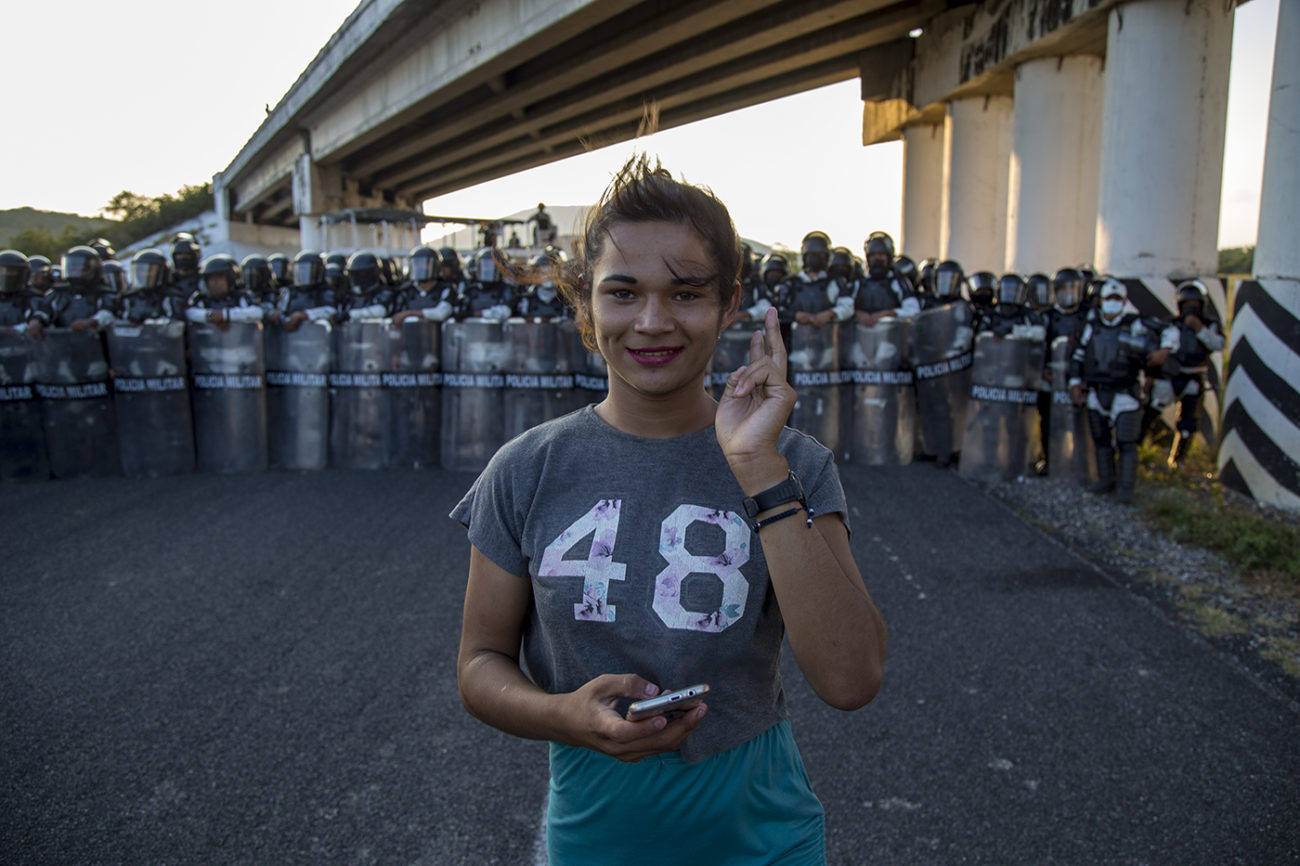 Una carava migrante liderada por mujeres