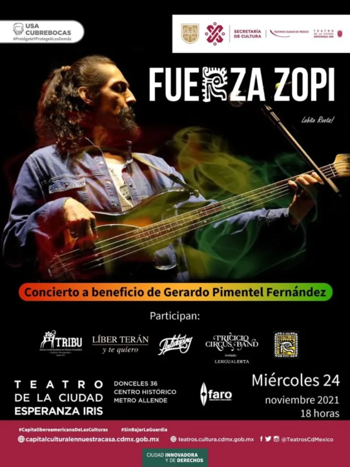 Convocan a concierto en apoyo a Zopi, bajista de Los Rastrillos
