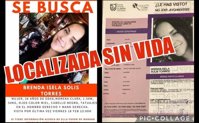 Localizan el cuerpo de Brenda Isela Solís en casa de su expareja