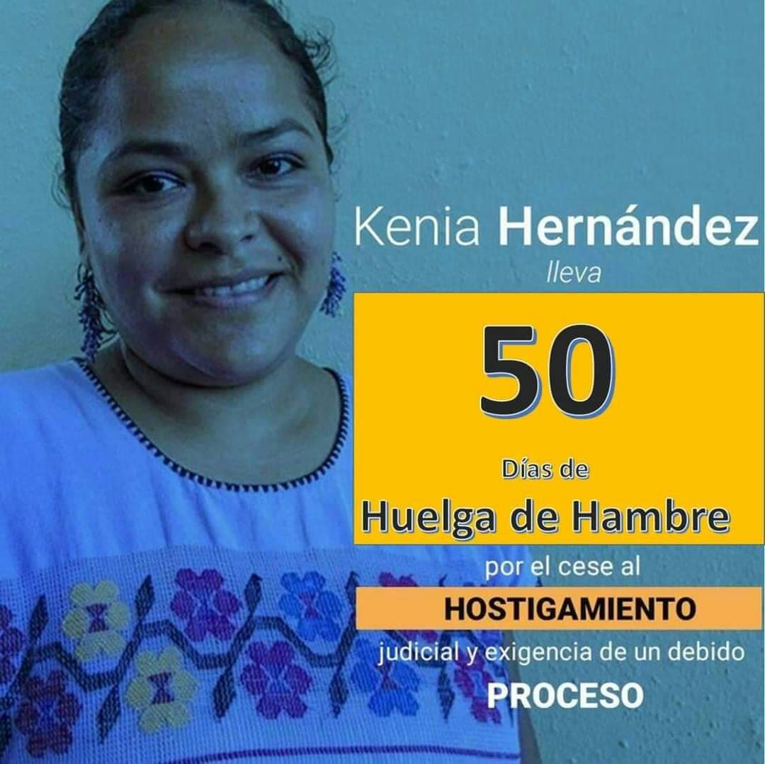 Dictan sentencia contra la defensora Kenia Hernández por ejercer su derecho a la propuesta