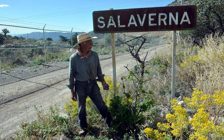 Don Roberto en los límites de Salaverna. 