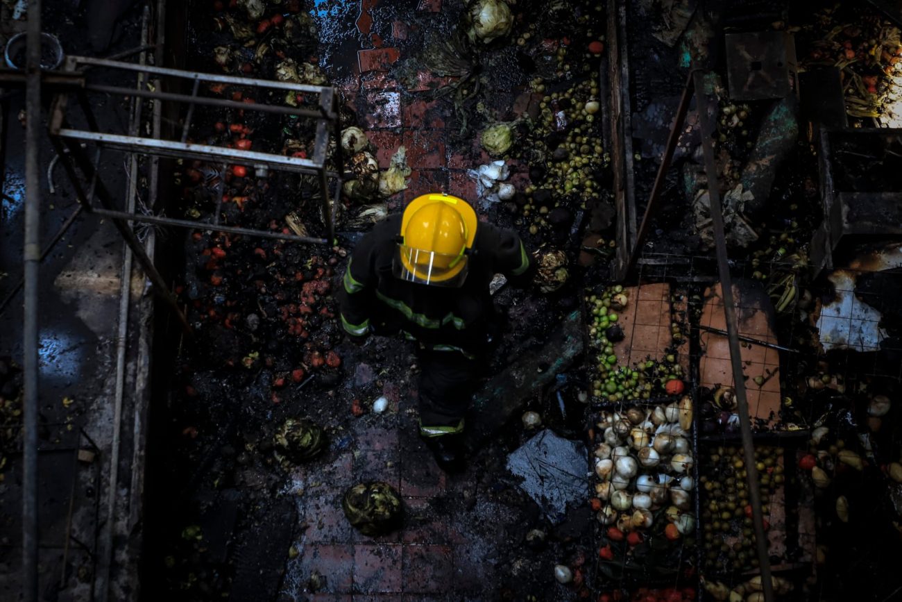  Incendio en el mercado San Juan de Dios deja 426 locales afectados