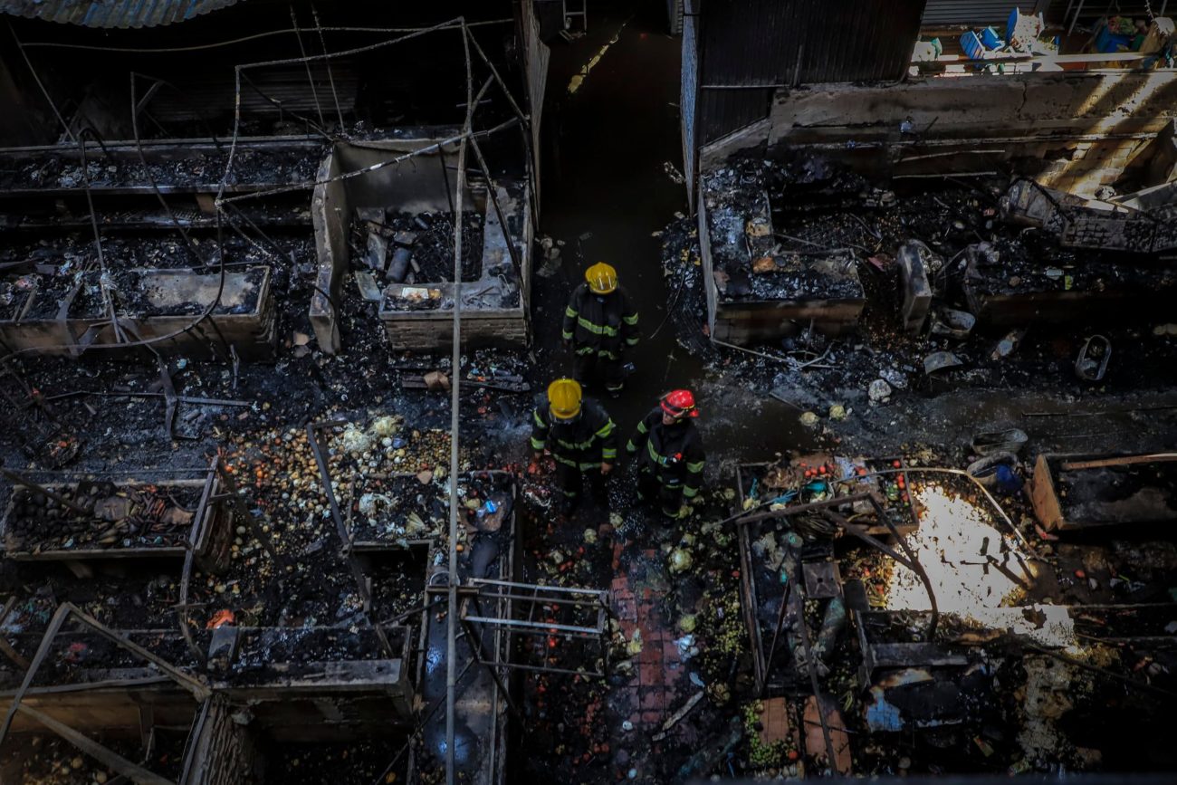  Incendio en el mercado San Juan de Dios deja 426 locales afectados