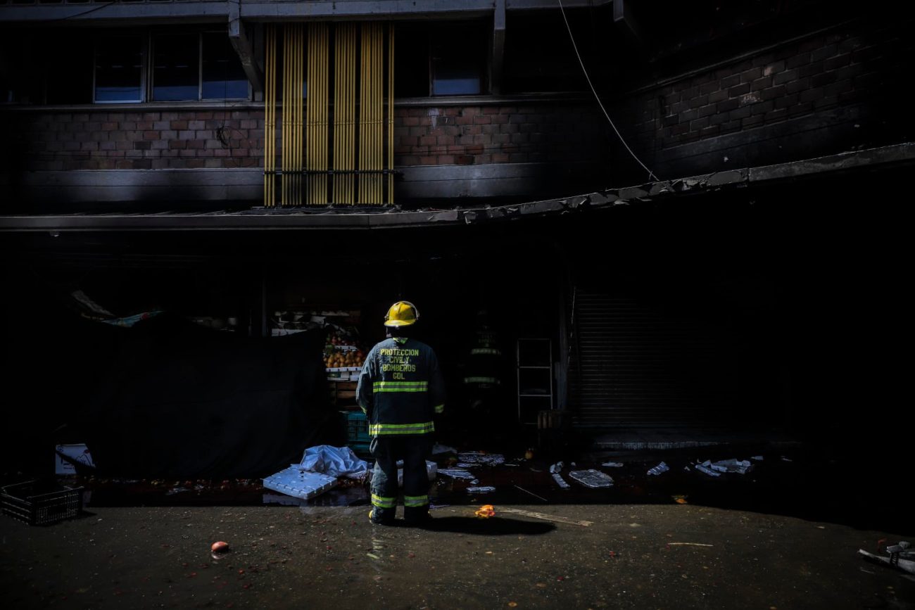  Incendio en el mercado San Juan de Dios deja 426 locales afectados