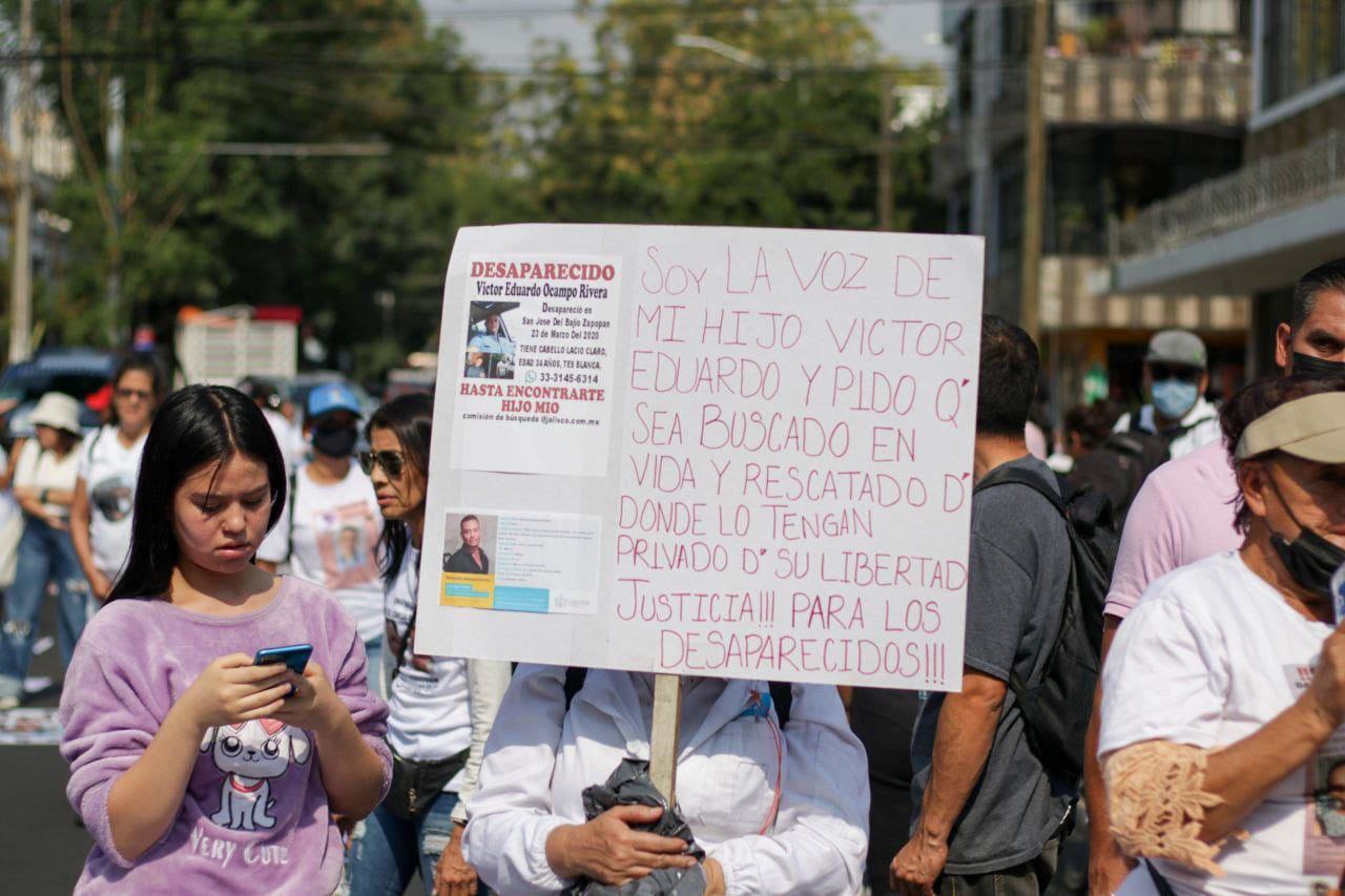 Reclaman en Jalisco madres a autoridades por la desaparición de sus hijas e hijos