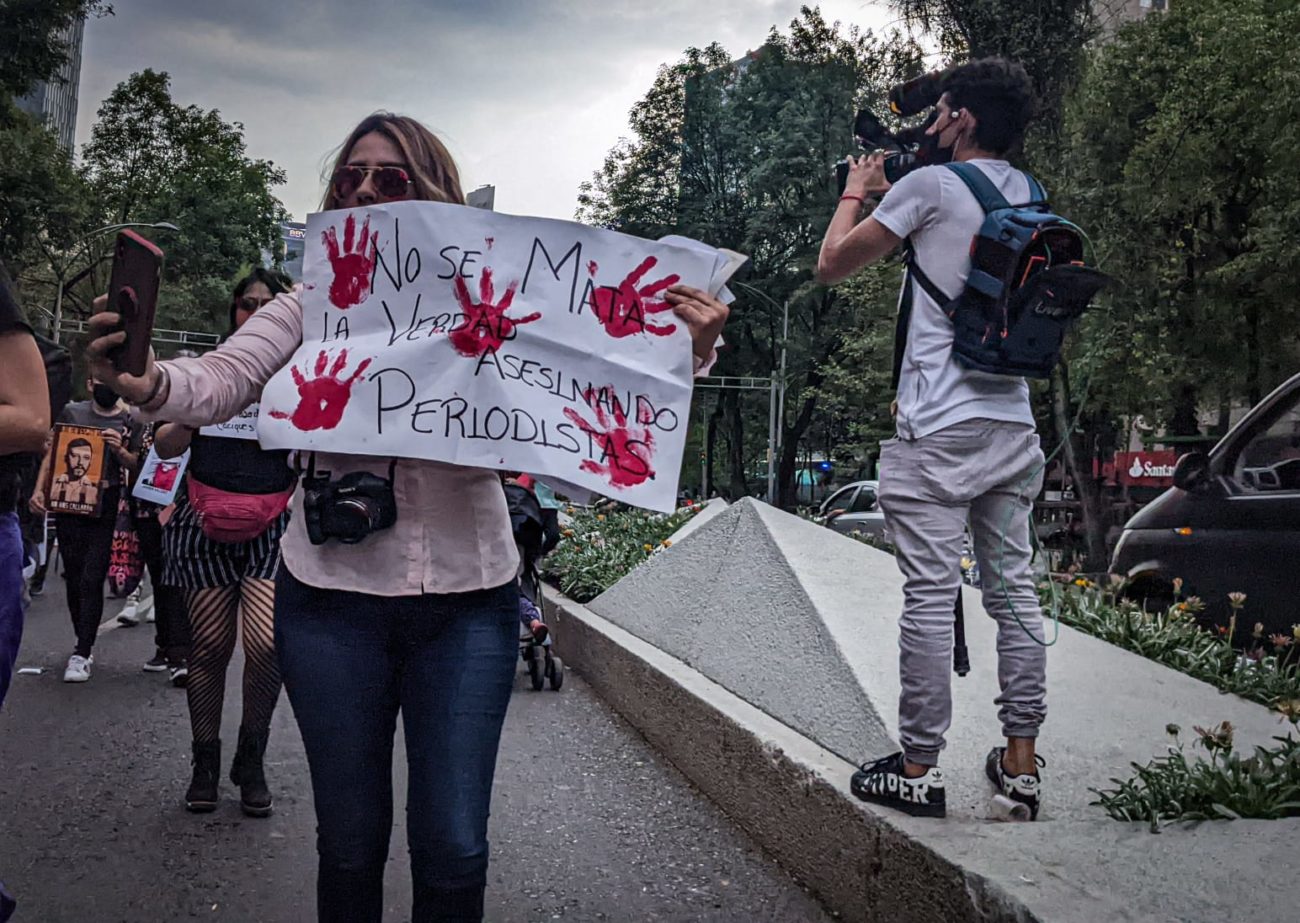 Periodistas protestan en la CDMX