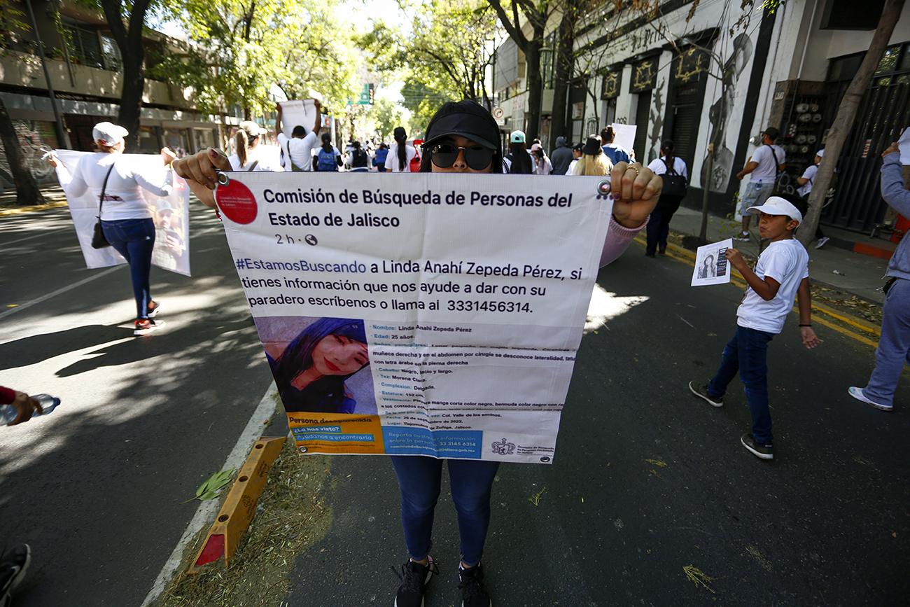 Marchan por las y los desaparecidos de Jalisco