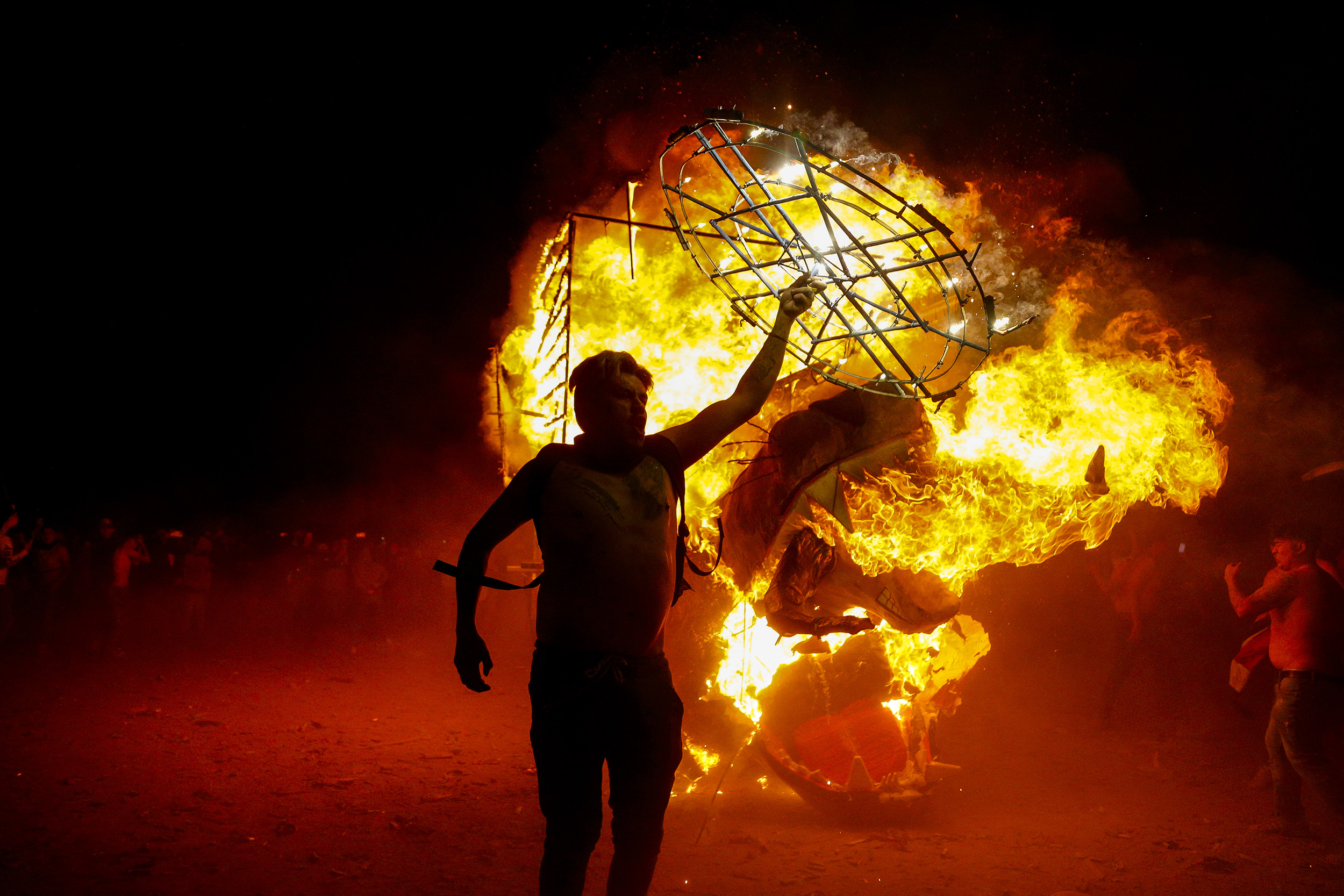 Toros Pirotécnicos en honor a San Juan de Dios, santo patrono de Tultepec