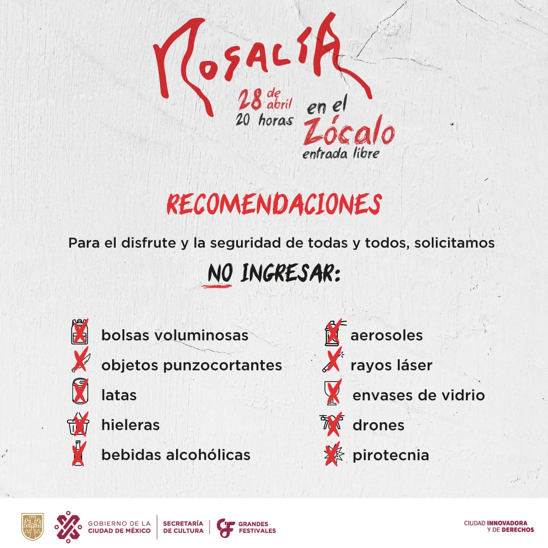 Vas a ir al concierto de Rosalía, toma estas recomendaciones