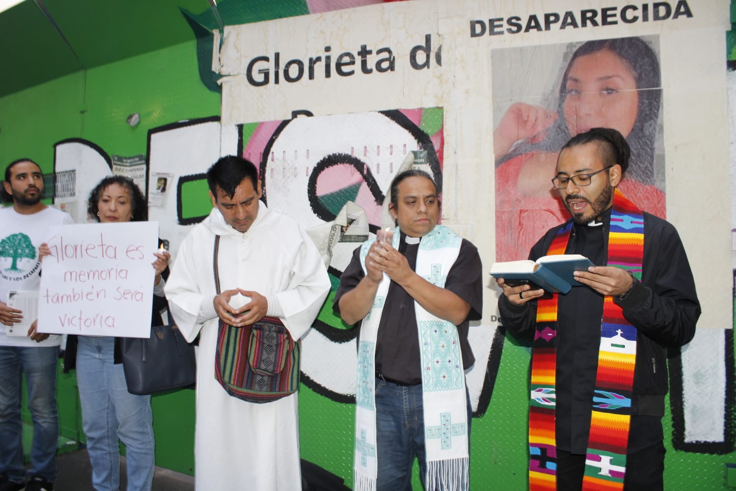 Familiares de desaparecidos exigen justicia y memoria en la Glorieta de las y los Desaparecidos