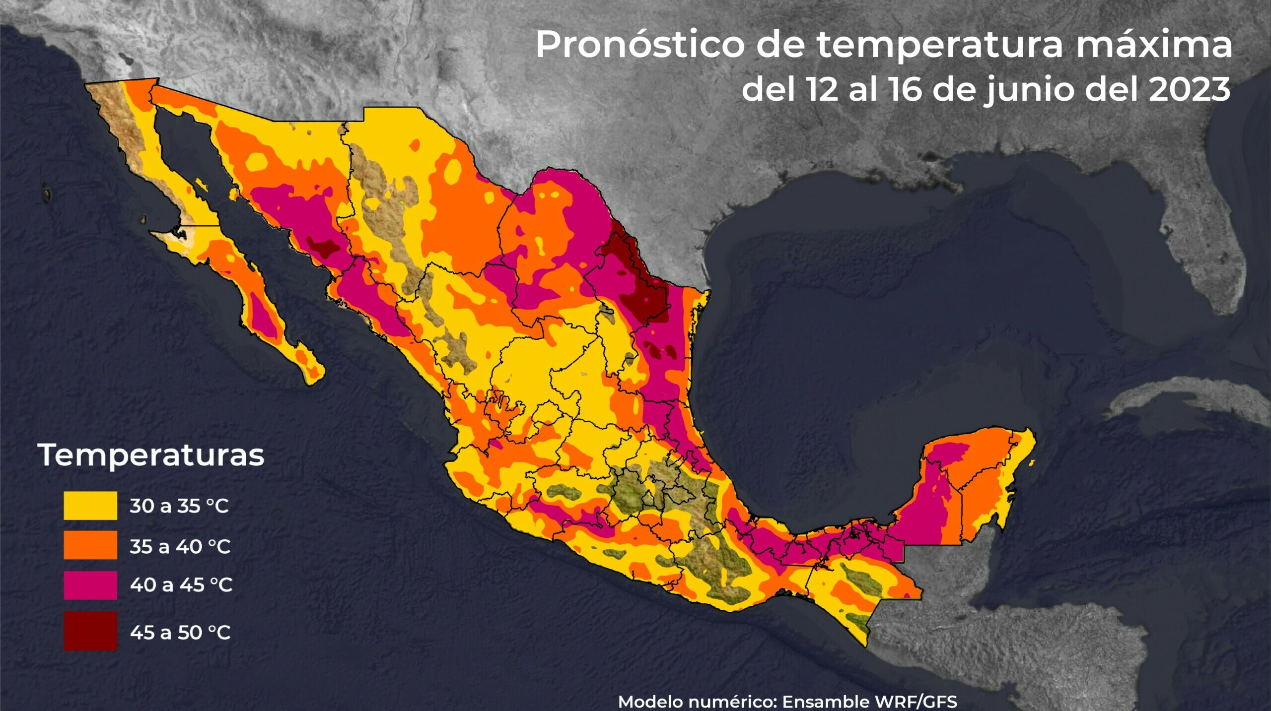 Ola de calor azota a México: 22 estados alcanzarán temperaturas superiores a los 40 grados Celsius