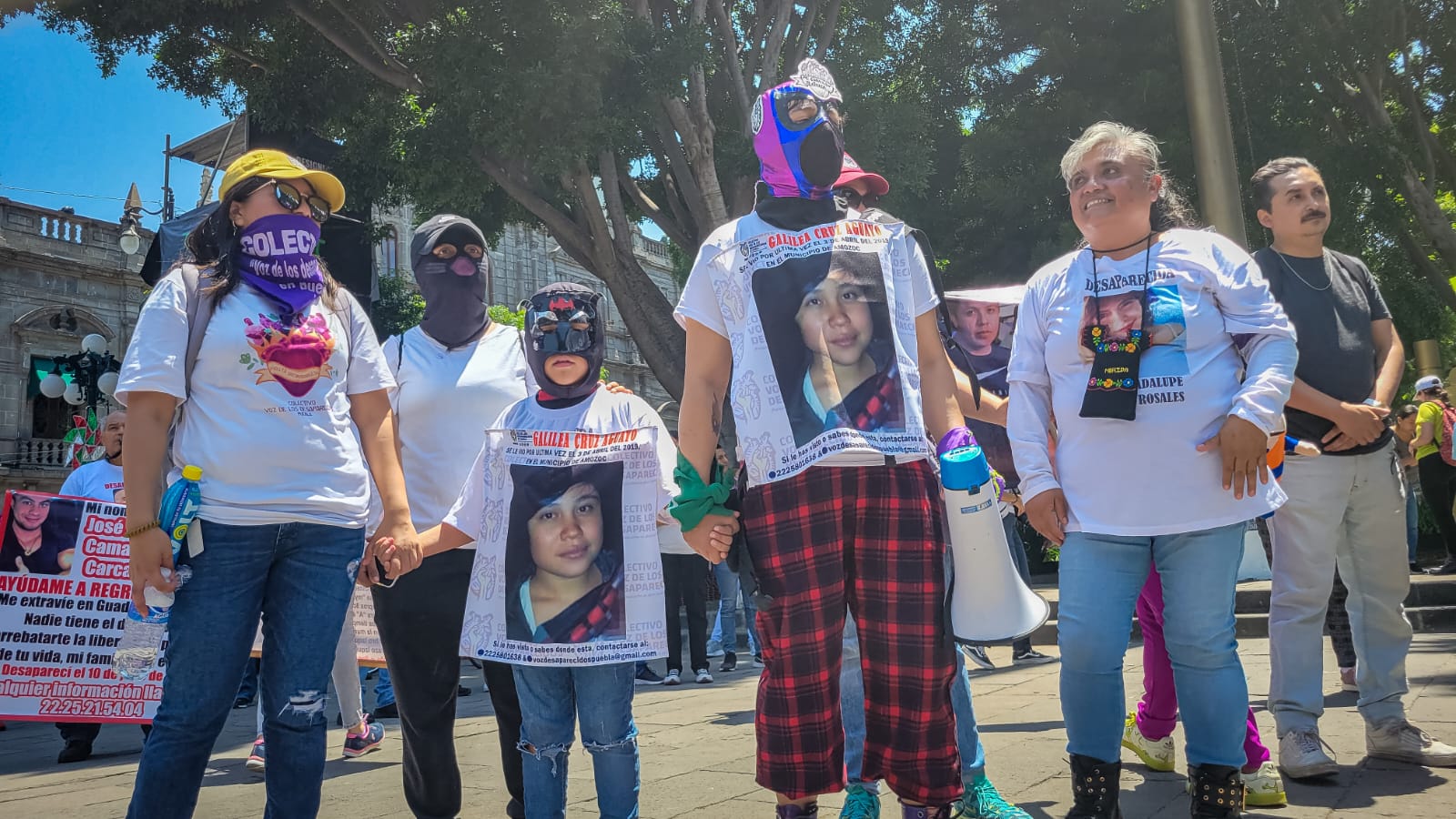 Marchan en Puebla en conmemoración del Día de las Víctimas de Desapariciones Forzadas