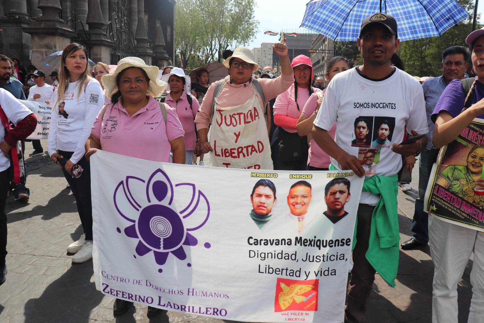 
Organizaciones mexiquenses marchan en apoyo a Haz Valer mi Libertad