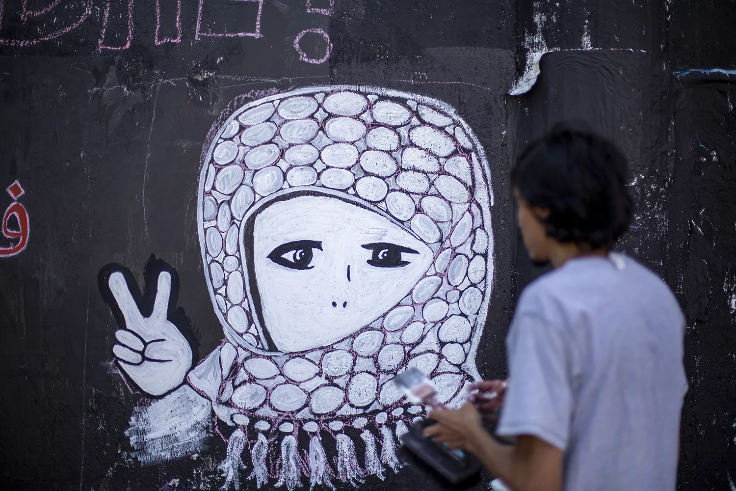 Con mural colectivos en Guadalajara se unen en apoyo a Palestina ante el conflicto con Israel