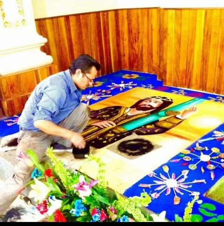 El arte efímero de las alfombras en Huamantla