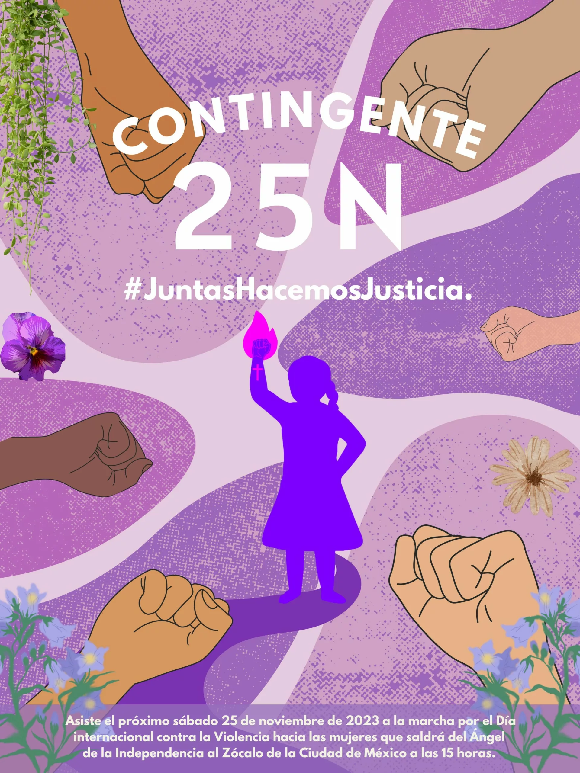 #JuntasHacemosJusticia: Convocan a las mujeres a tomar las calles este 25N