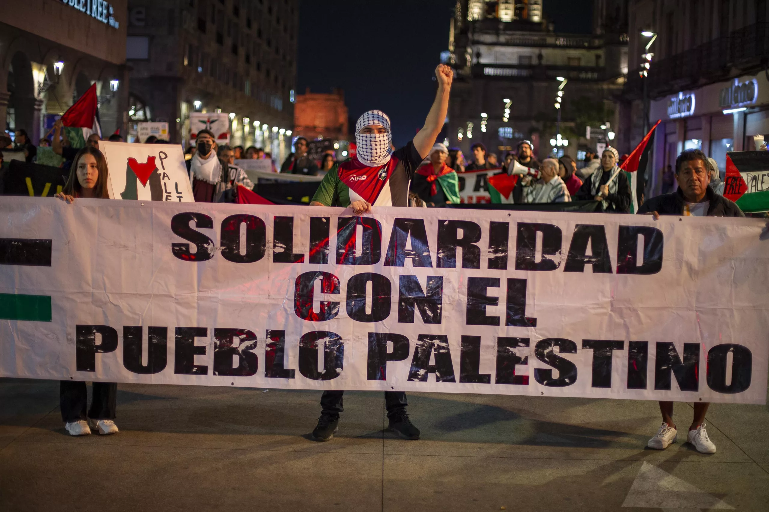 Marchan por sexta ocasión en Guadalajara por Palestina libre