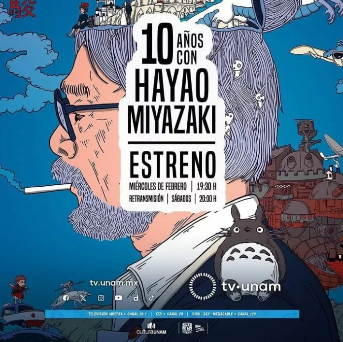 425702614_809024874600906_4017430385613366250_n UNAM TV rinde homenaje a Hayao Miyazaki con el estreno de “10 años con Hayao Miyazaki”