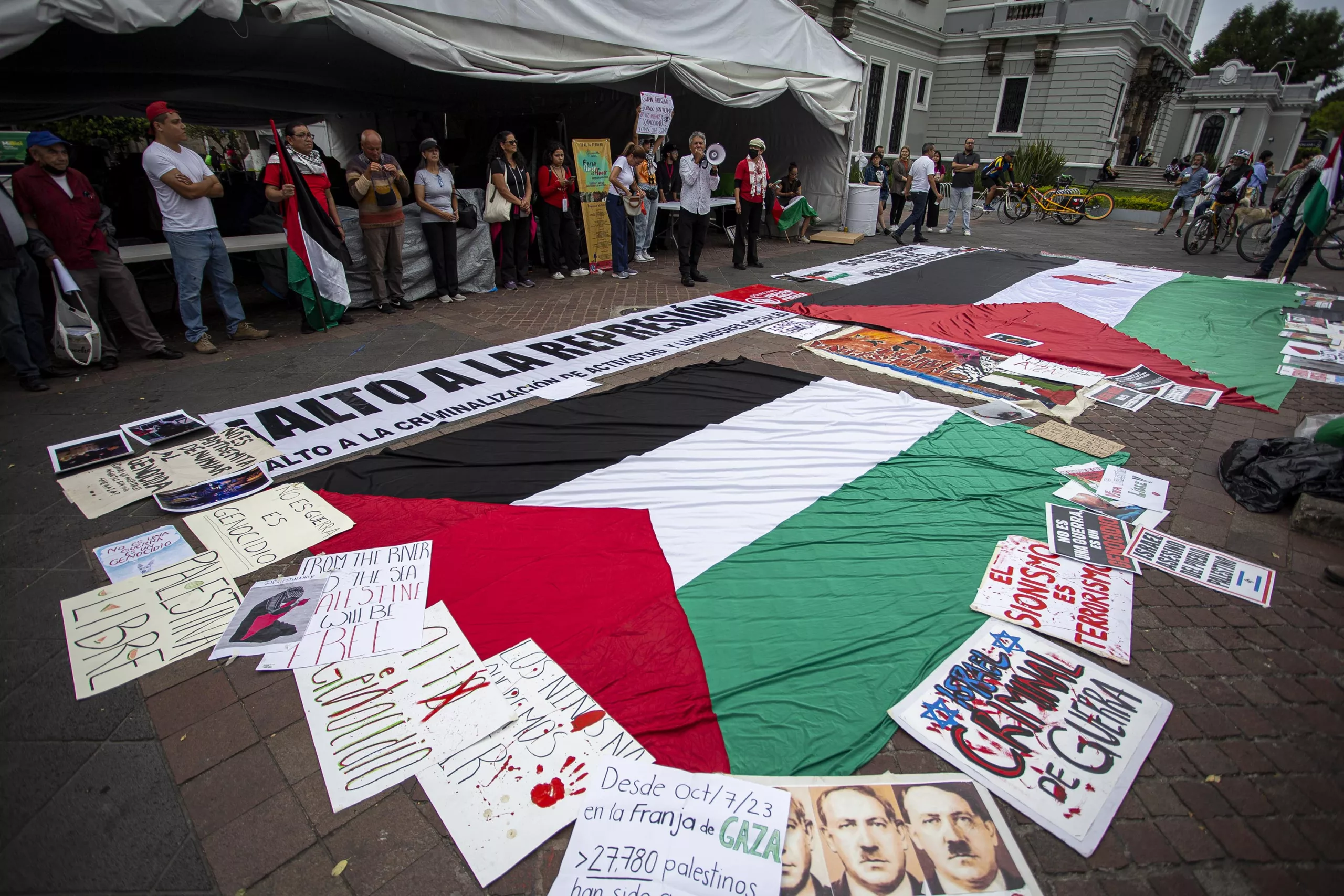 El Comité de Solidaridad con Palestina demanda el cese al fuego en Gaza y denuncia la represión de manifestantes en Guadalajara