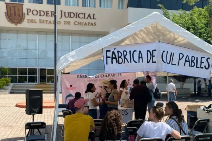 6F409CCC-FFAD-4A5B-A54A-0219CFCE8D9C Manifestación cese a la criminalización judicial en contra de defensores de pueblos originarios en Chiapas.
