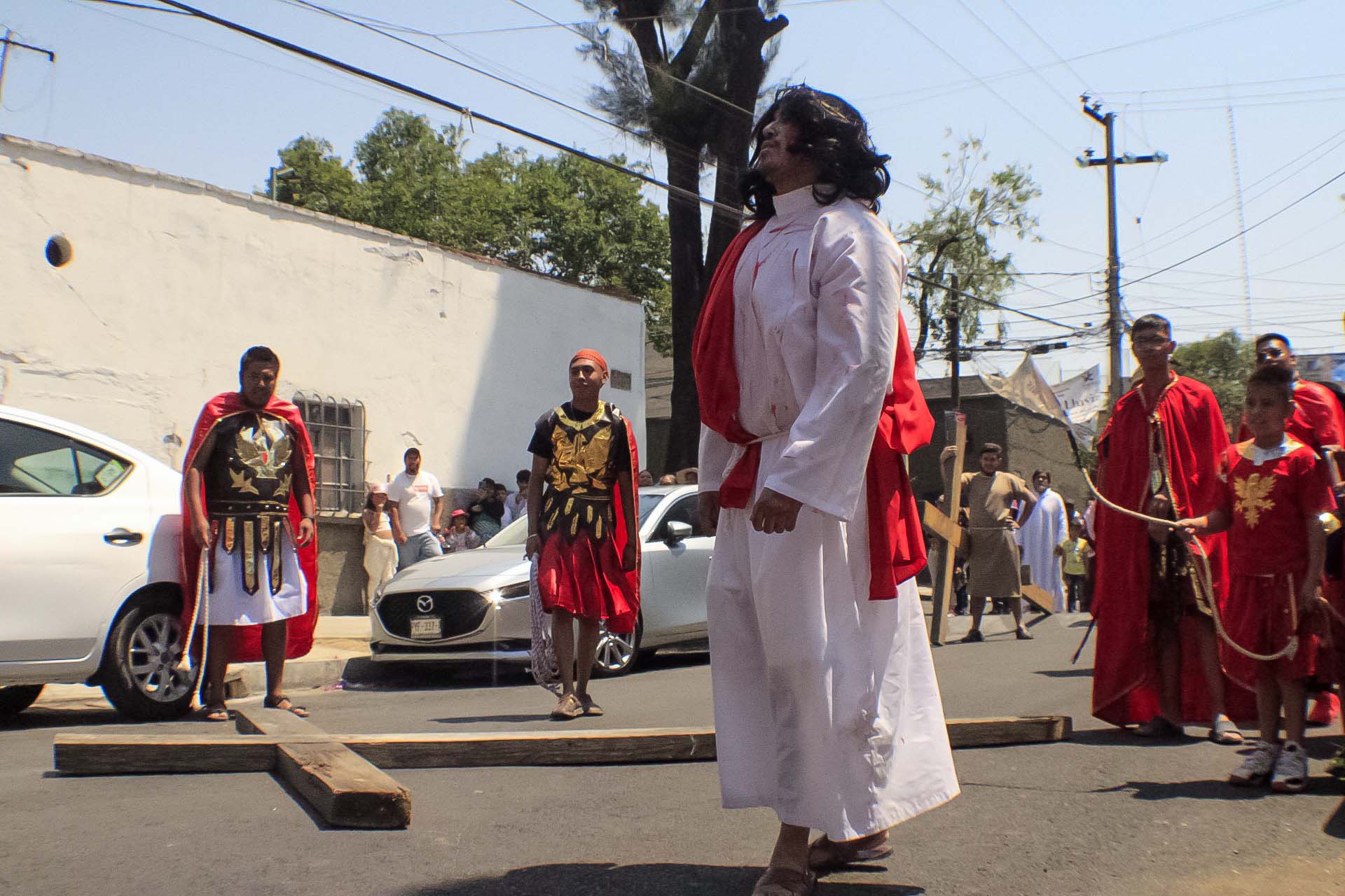 Pasión y muerte de Cristo: Representación santa en la colonia Magdalena Mixhuca