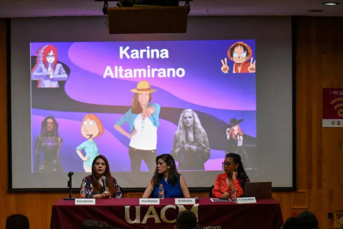 1712799192954 En el Auditorio de la Universidad Autónoma de la Ciudad de México en Centro Histórico, se realizó el segundo evento del Ciclo de conferencias: "Mutaciones de los medios de comunicación en la era digital y la Inteligencia Artificial", dirigida por mujeres expertas en la IA aplicada a la locución en compañía del invitado Tito Ballesteros.