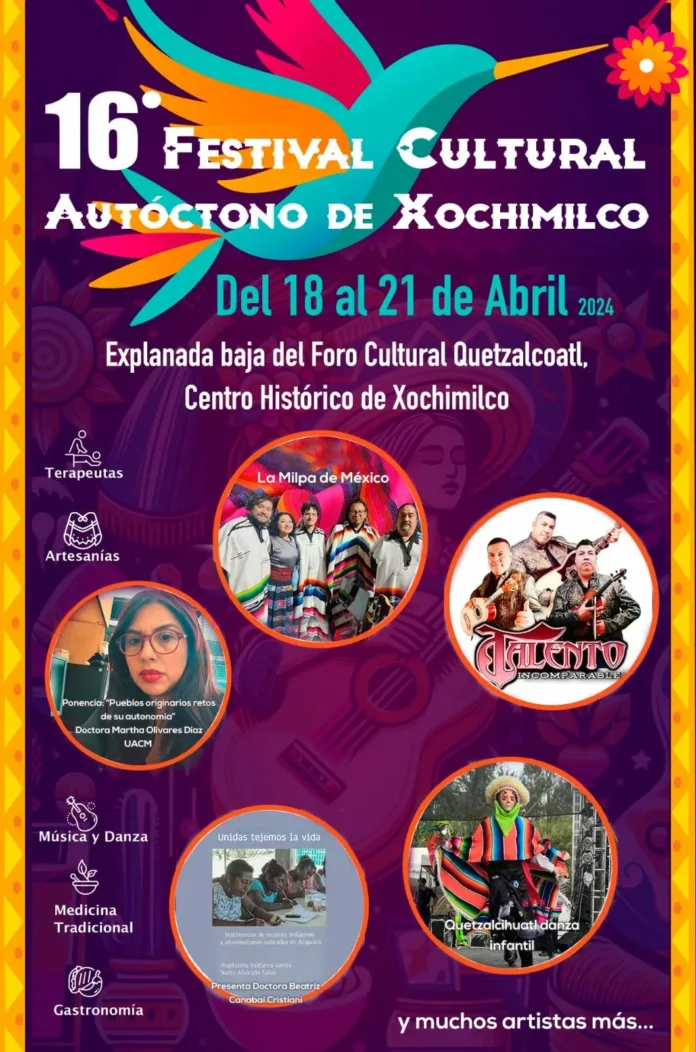 435323759_446626164375230_3794783272781801218_n Del 18 al 21 de abril: Xochimilco se llena de color y tradición con el Festival Cultural Autóctono