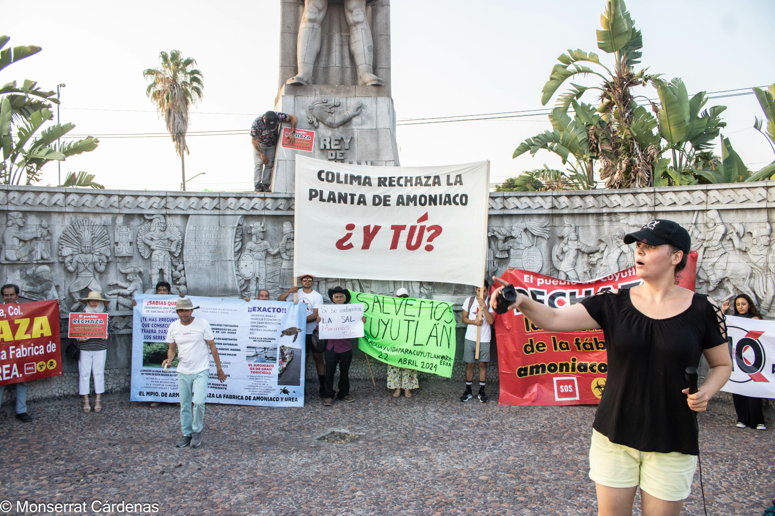 Con marcha, cuyutlenses rechazan de nueva cuenta planta de fertilizantes que afectaría humedales