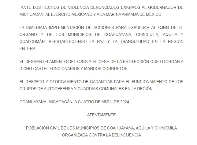 Violencia en Michoacán Violencia en Michoacán