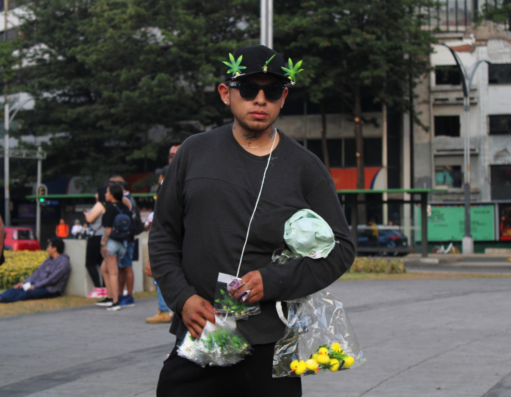 Fotografía por Astrid Salgado. Marcha XXIV por la legalización de la marihuana.