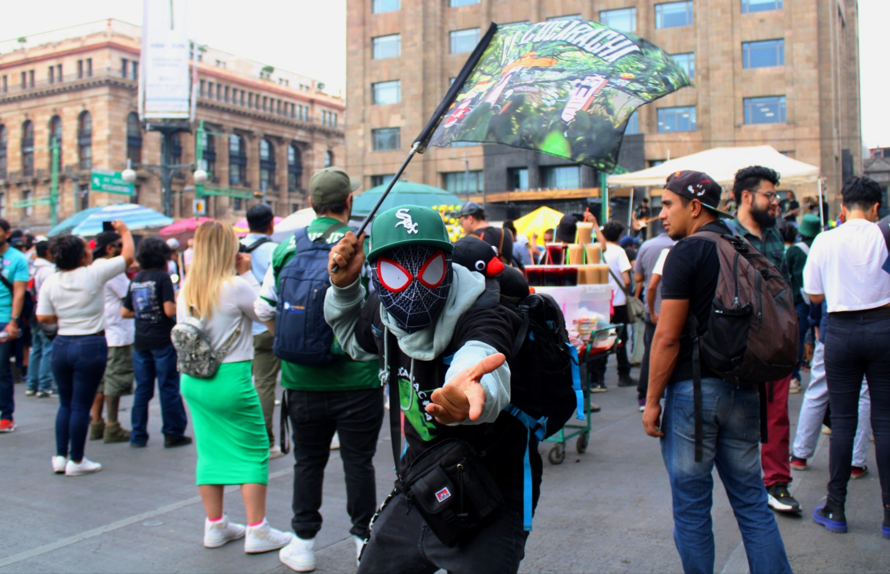 Fotografía por Astrid Salgado. Marcha XXIV por la legalización de la marihuana.