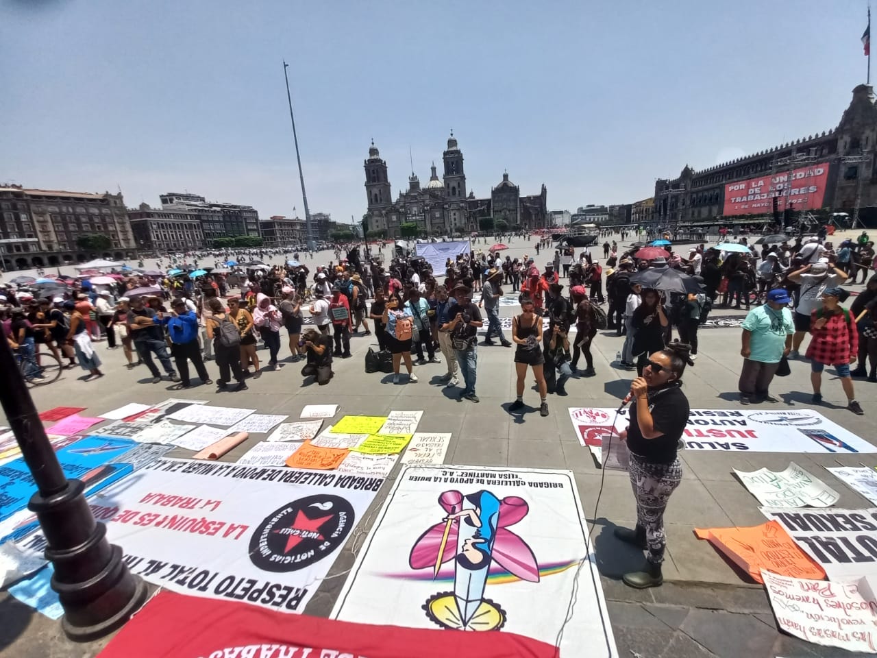 Día del Trabajo: Trabajadoras sexuales marchan por sus derechos en la CDMX, exigen reconocimiento laboral y fin a la trata