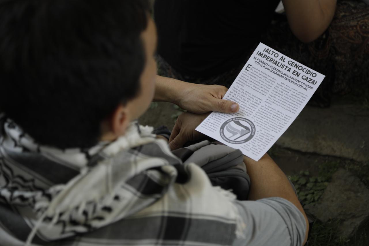 Académicos de la UNAM se reúnen para protestar contra la ocupación de Palestina