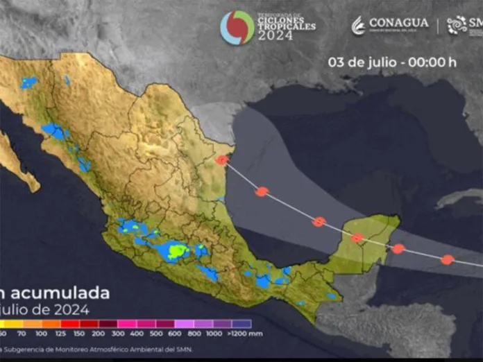 La Comisión Nacional del Agua (CONAGUA) por medio de una conferencia de prensa realizada a las 17:00 horas, reportó la evolución y trayectoria del huracán Beryl, el cual tocará tierra durante el jueves y el viernes en el municipio de Felipe Carrillo Puerto entre la localidad de Chamul y Pajaritos. La Comisión Nacional del Agua (CONAGUA) por medio de una conferencia de prensa realizada a las 17:00 horas, reportó la evolución y trayectoria del huracán Beryl, el cual tocará tierra durante el jueves y el viernes en el municipio de Felipe Carrillo Puerto entre la localidad de Chamul y Pajaritos.
