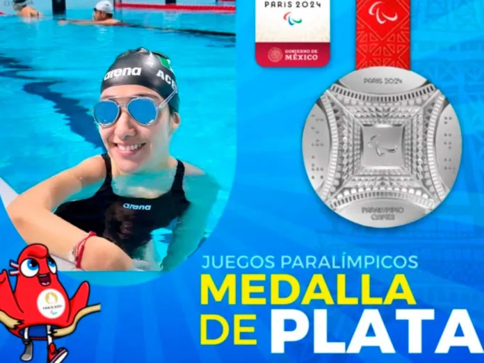 Con un tiempo de 2:21.79 la nadadora azteca logró quedarse con la presea de Plata en la prueba 100m dorso categoría S2. Con un tiempo de 2:21.79, la nadadora azteca logró quedarse con medalla de Plata en la prueba 100m dorso categoría S2, otorgando el primer triunfo a México en los Paralímpicos 2024.