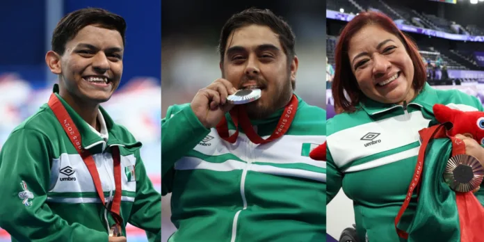 México consigue triple podio México siguió brillando en los Juegos Paralímpicos. La delegación azteca ya obtuvo 15 medallas en su posesión, donde se incluyeron 6 por natación, lanzamiento de jabalina F54 y powerlifting.