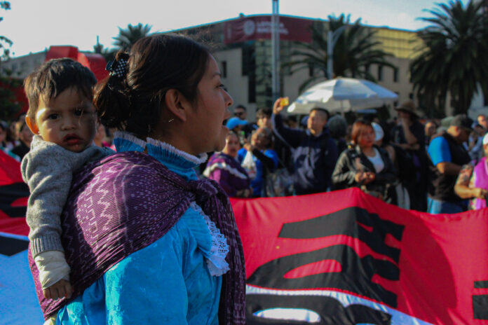 Se llevó a cabo una marcha y un mitin de denuncia contra la violencia hacia los pueblos zapatistas, para exigir justicia y un alto a la guerra contra el EZLN.