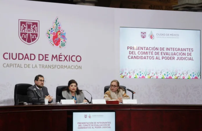 Clara Brugada presentó a los integrantes del comité encargado de evaluar a los candidatos para jueces y magistrados, en un proceso que será democratizado con la participación ciudadana Clara Brugada presentó a los integrantes del comité encargado de evaluar a los candidatos para jueces y magistrados, en un proceso que será democratizado con la participación ciudadana