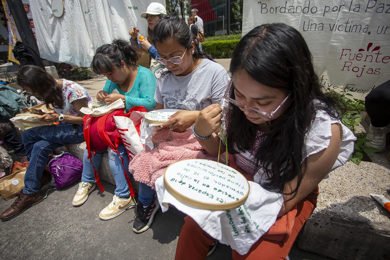 Por Amor a Ellxs llevaron su exigencia a la CDMX en el Día Internacional contra la Desaparición Forzada