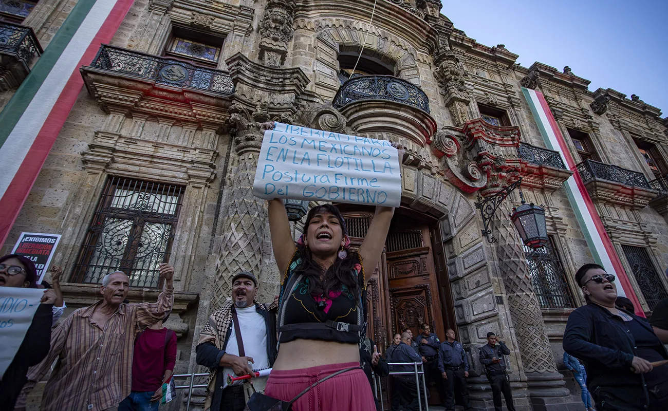 Desde Guadalajara exigen libertad de la Global Sumud Flotilla detenida por Israel