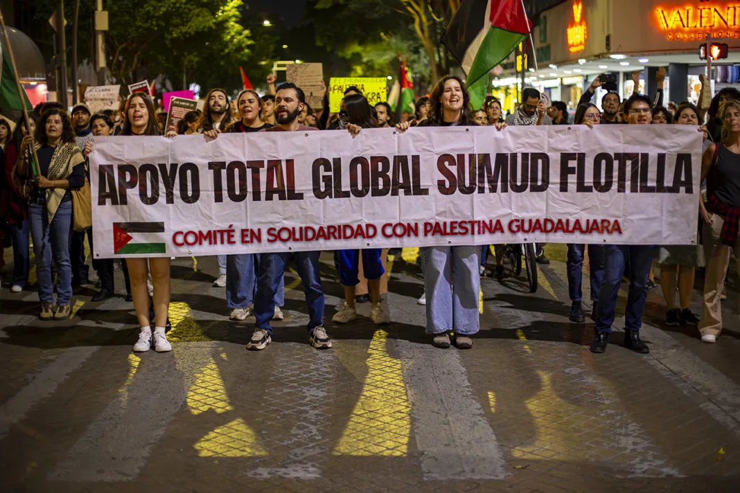 _MG_4315 Desde Guadalajara exigen libertad de la Global Sumud Flotilla detenida por Israel