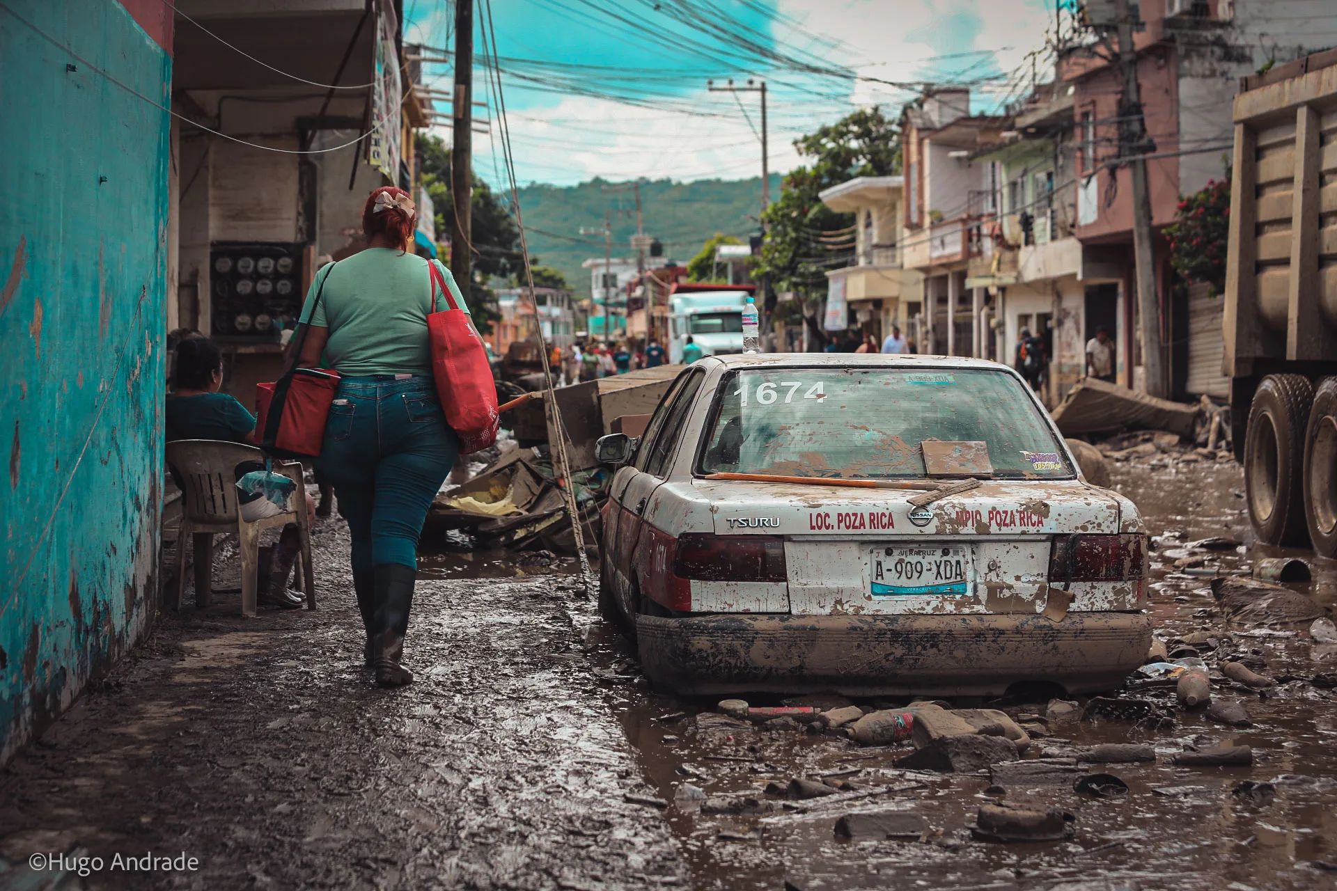 Veracruz en crisis: Poza Rica sigue sin recuperarse tras el desbordamiento del río Cazones