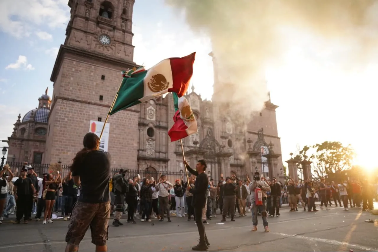 Protestas en Morelia exigen justicia por asesinato del alcalde de Uruapan