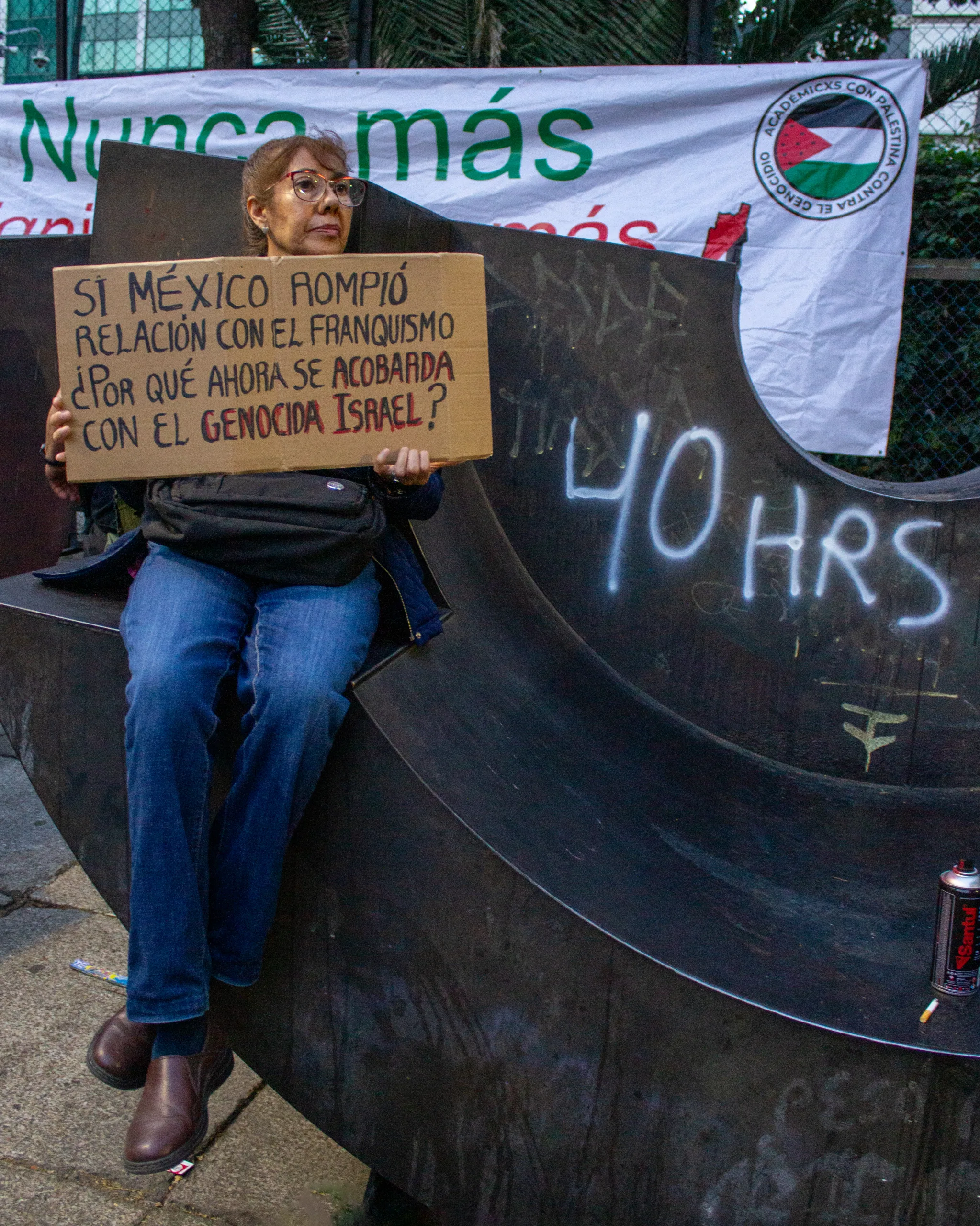 Marcha por el Día Internacional de Solidaridad con Palestina en la CDMX, noviembre 2025