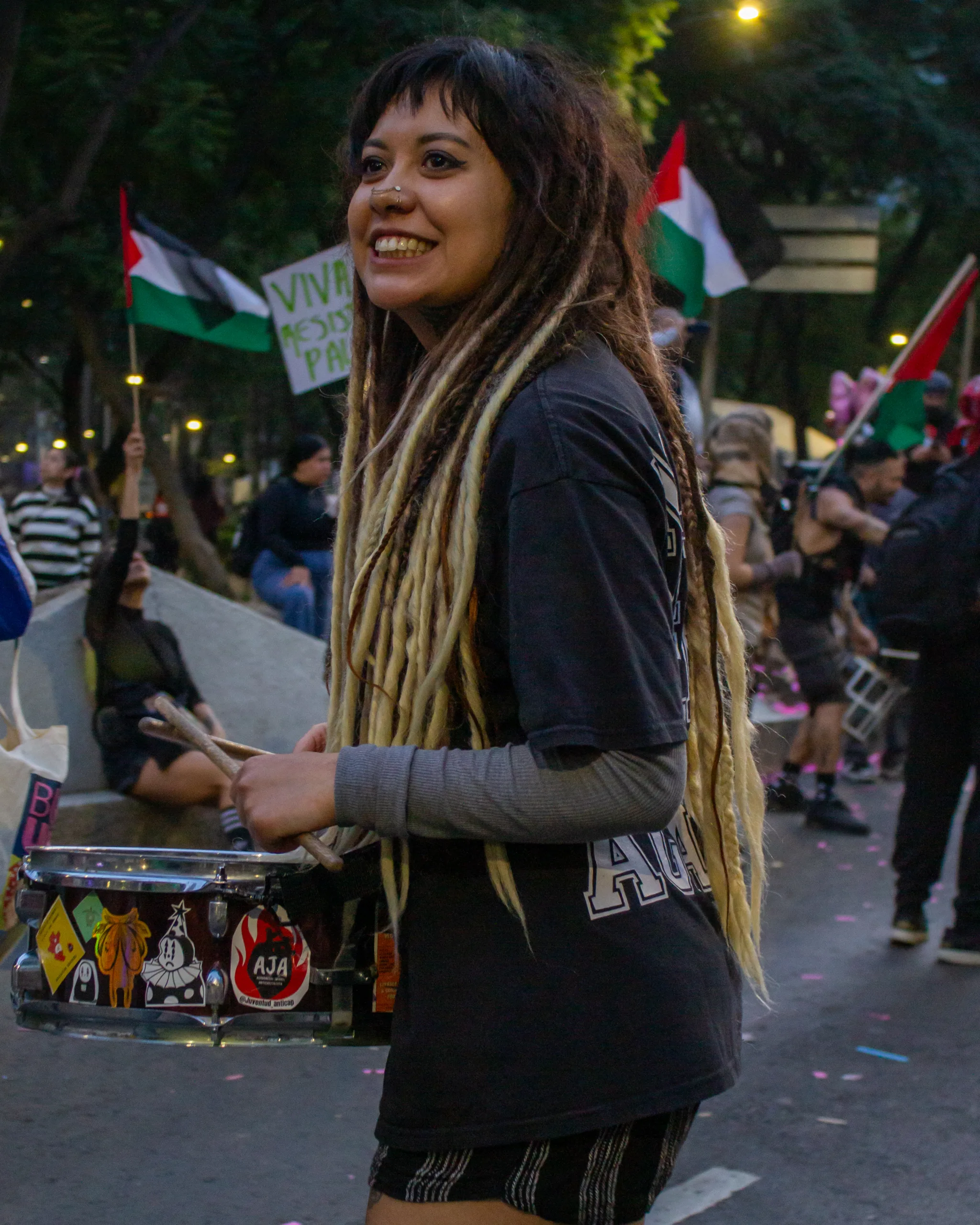 Marcha por el Día Internacional de Solidaridad con Palestina en la CDMX, noviembre 2025