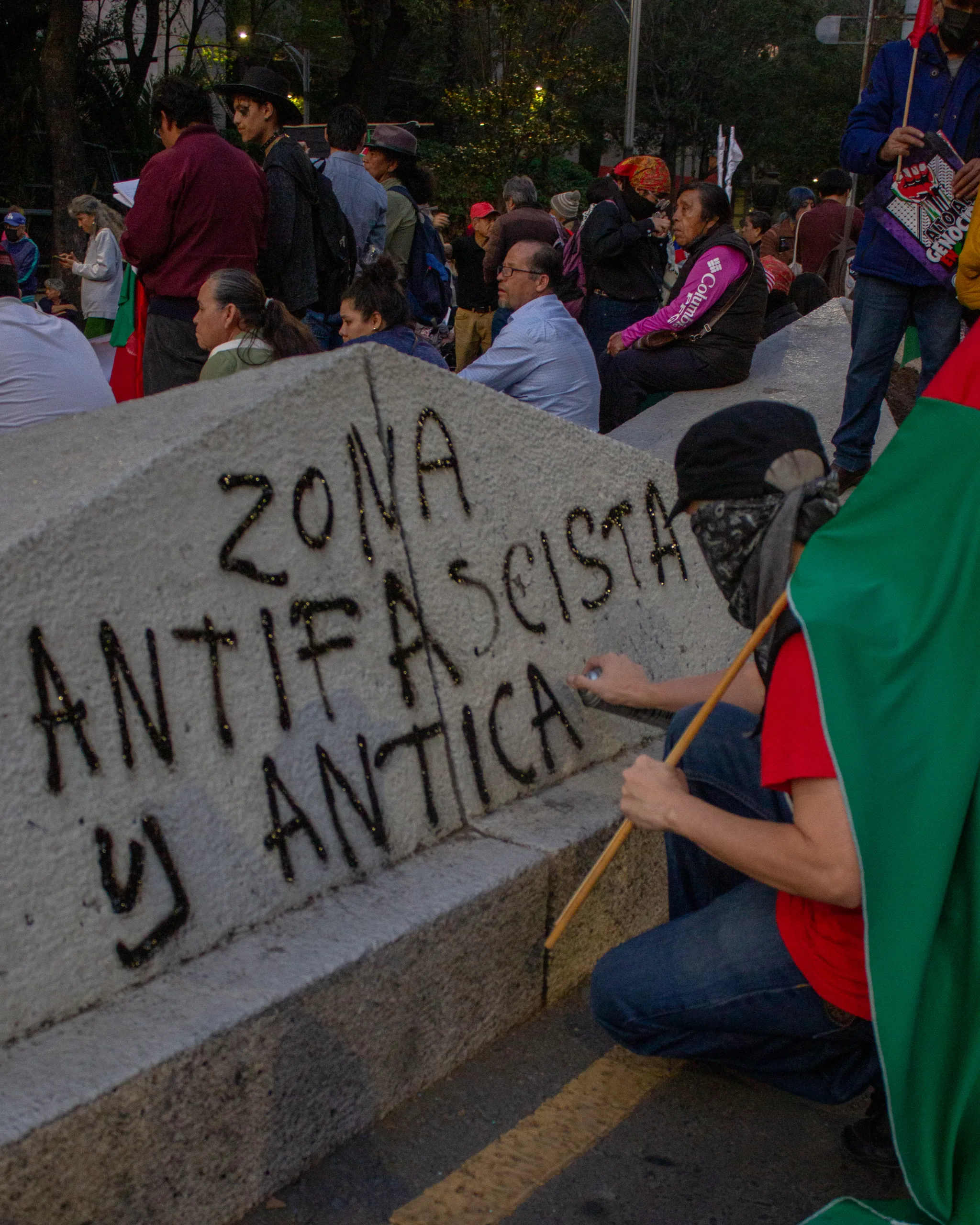 Marcha por el Día Internacional de Solidaridad con Palestina en la CDMX, noviembre 2025